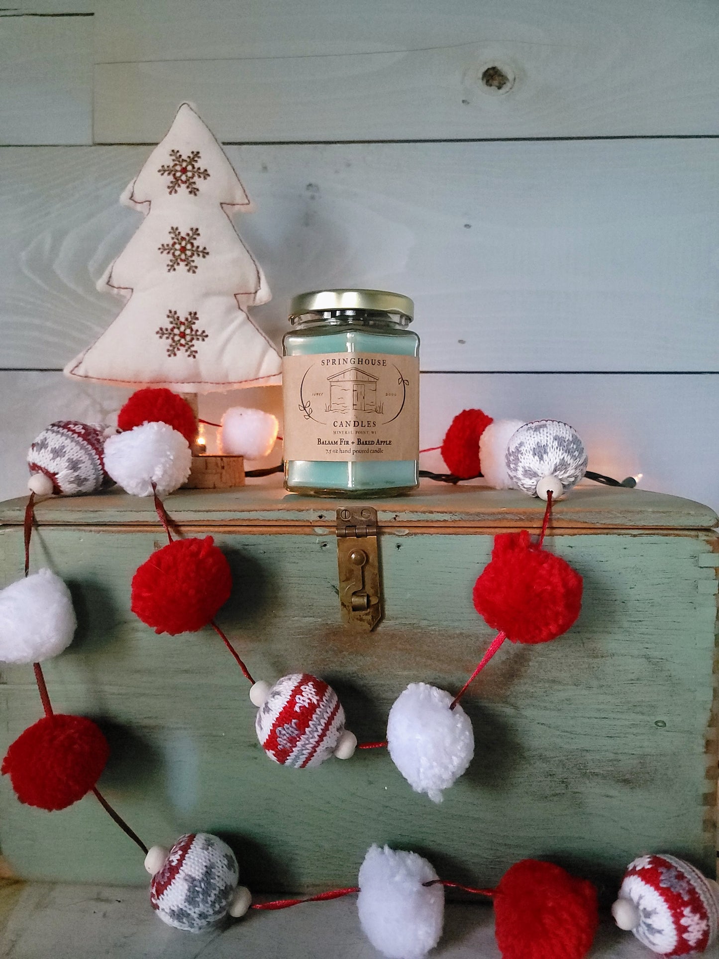 Balsam Fir + Baked Apple 7.5 oz Hand Poured Candle