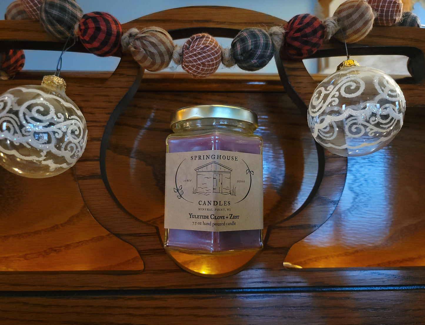 Yuletide Clove + Zest 7.5 oz Hand Poured Candle