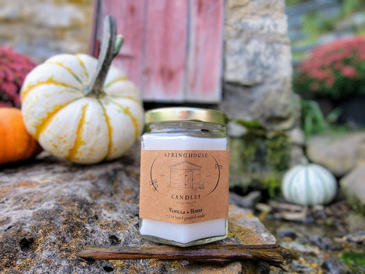 Vanilla + Honey 7.5 oz Hand Poured Candle