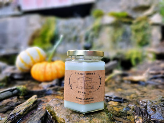 Citrus + Cashmere 7.5 oz Hand Poured Candle
