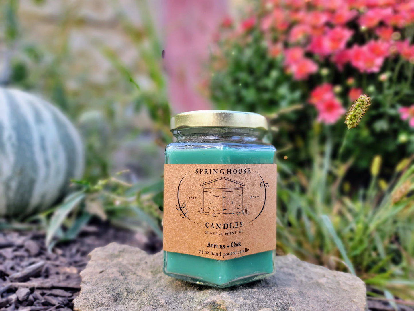 Apples + Oak 7.5 oz Hand Poured Candle