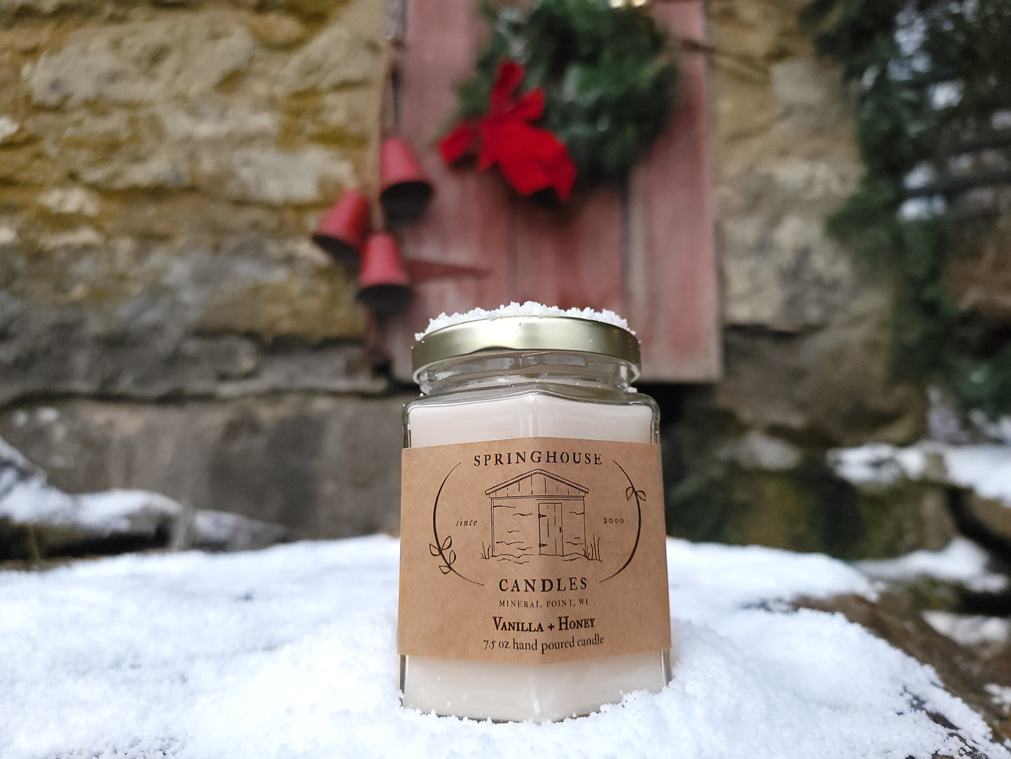 Vanilla + Honey 7.5 oz Hand Poured Candle