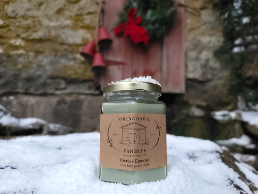 Citrus + Cashmere 7.5 oz Hand Poured Candle