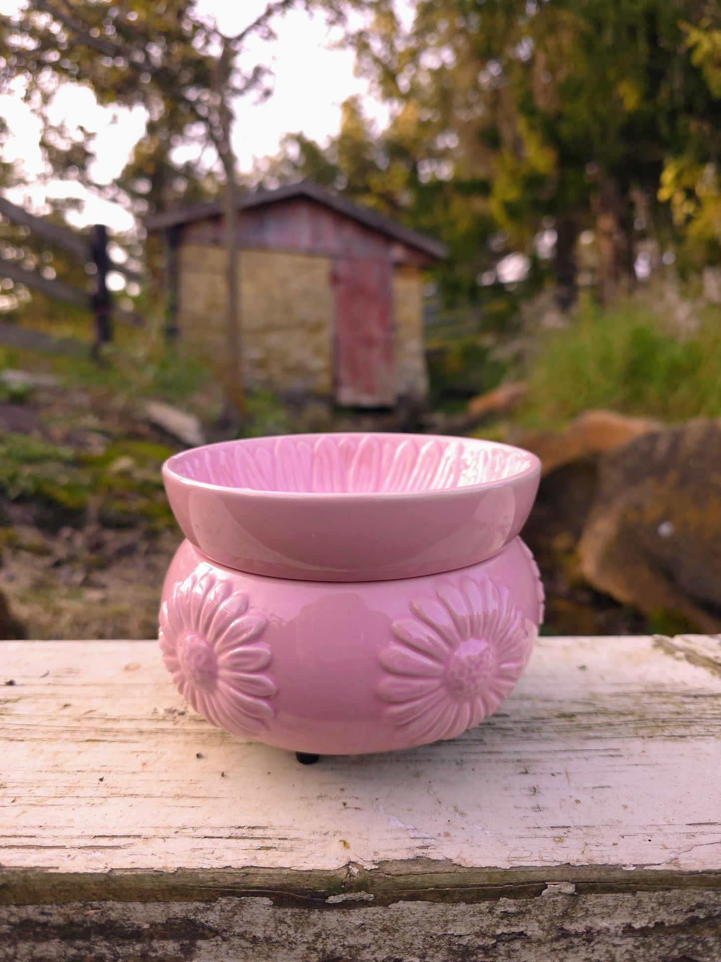 Pink Daisy Wax Melt Warmer