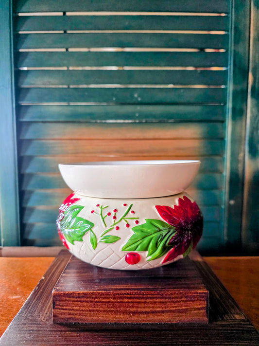Poinsettia Wax Melt Warmer